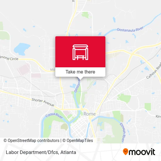 Labor Department/Dfcs map