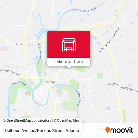 Mapa de Calhoun Avenue/Perkins Street