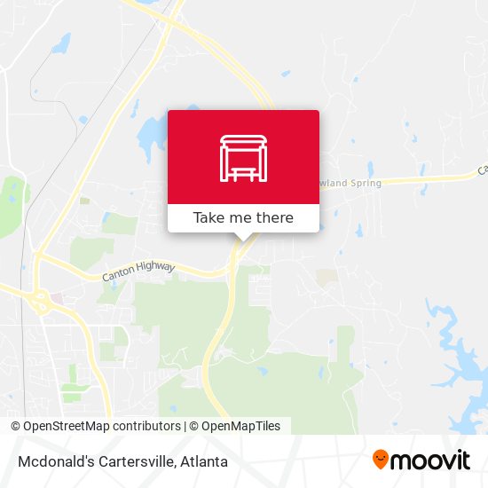 Mapa de Mcdonald's Cartersville