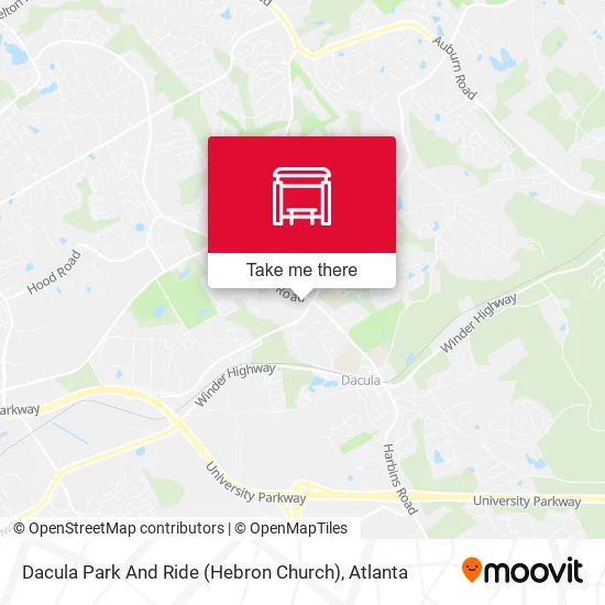 Dacula Park And Ride (Hebron Church) map