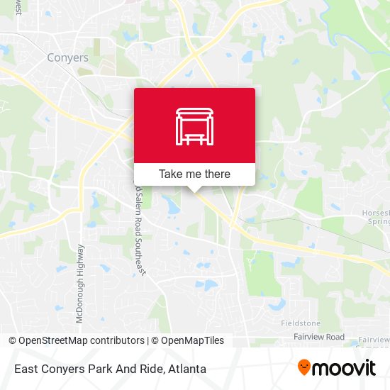 East Conyers Park And Ride map