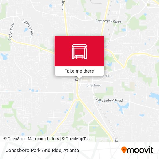 Mapa de Jonesboro Park And Ride