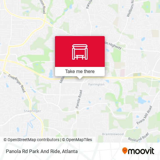 Panola Rd Park And Ride map