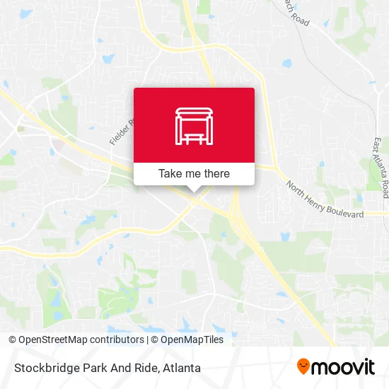 Stockbridge Park And Ride map