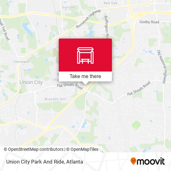 Union City Park And Ride map