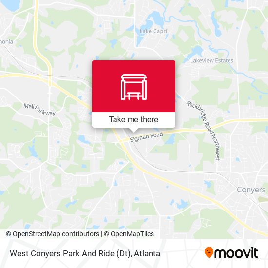 West Conyers Park And Ride (Dt) map