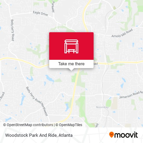 Mapa de Woodstock Park And Ride