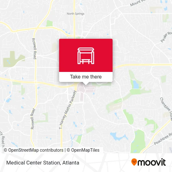 Medical Center Station map