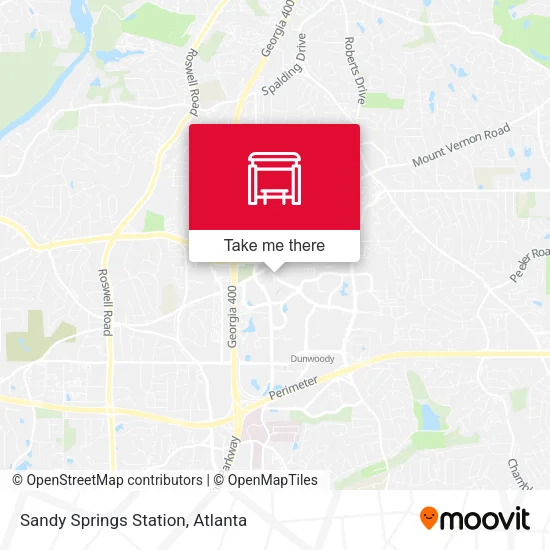 Sandy Springs Station map