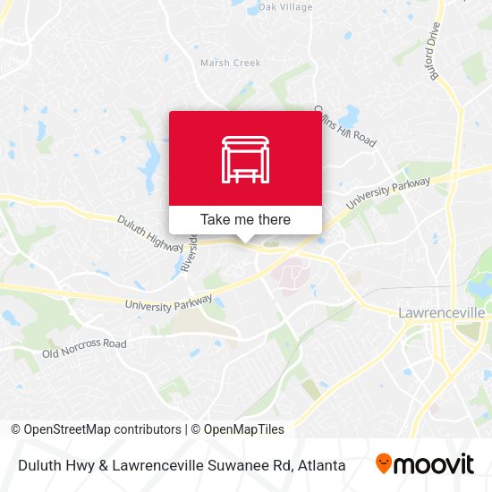 Duluth Hwy & Lawrenceville Suwanee Rd map