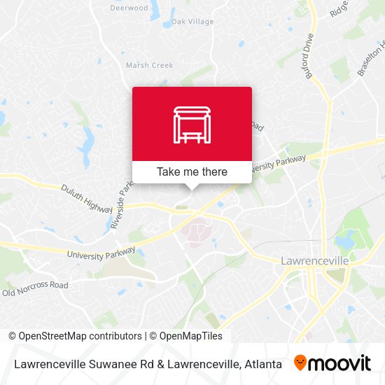 Lawrenceville Suwanee Rd & Lawrenceville map