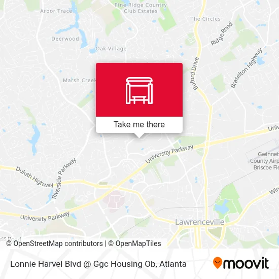 Lonnie Harvel Blvd @ Ggc Housing Ob map
