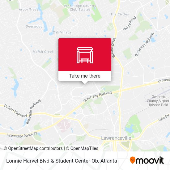 Lonnie Harvel Blvd & Student Center Ob map
