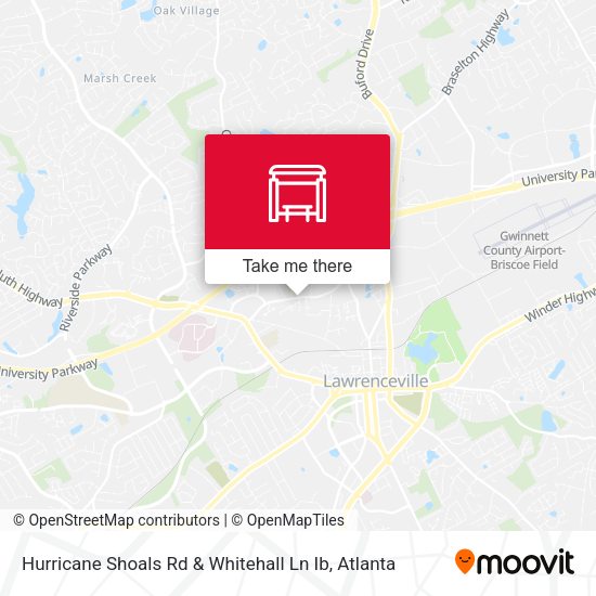 Hurricane Shoals Rd & Whitehall Ln Ib map