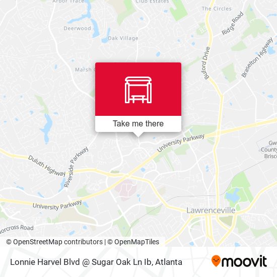 Lonnie Harvel Blvd @ Sugar Oak Ln Ib map