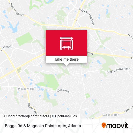 Mapa de Boggs Rd & Magnolia Pointe Apts