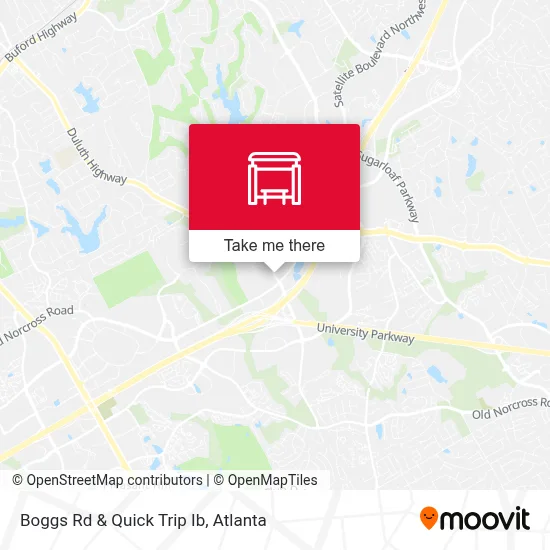 Boggs Rd & Quick Trip Ib map