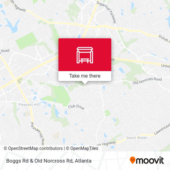 Boggs Rd & Old Norcross Rd map