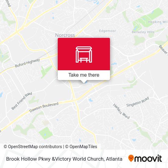 Brook Hollow Pkwy &Victory World Church map
