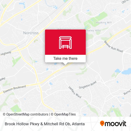 Mapa de Brook Hollow Pkwy & Mitchell Rd Ob