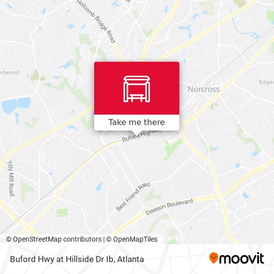 Mapa de Buford Hwy at Hillside Dr Ib