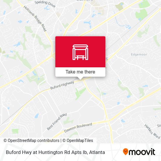 Mapa de Buford Hwy at Huntington Rd Apts Ib