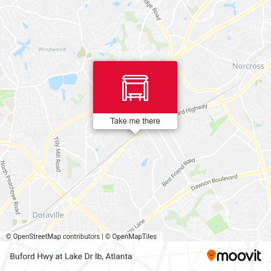 Buford Hwy at Lake Dr Ib map