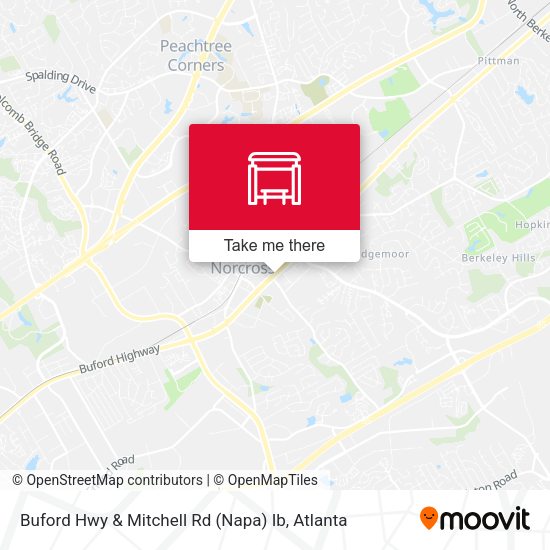 Buford Hwy & Mitchell Rd (Napa) Ib map