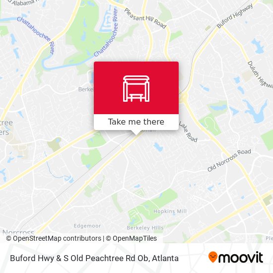 Buford Hwy & S Old Peachtree Rd Ob map