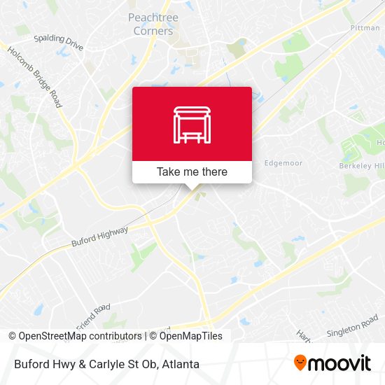 Buford Hwy & Carlyle St Ob map