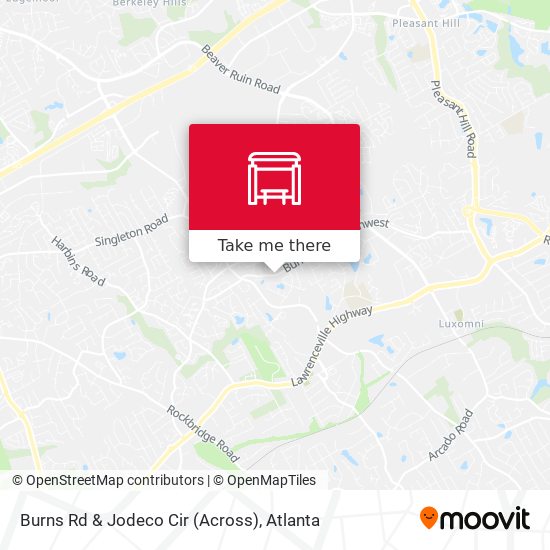 Burns Rd & Jodeco Cir (Across) map