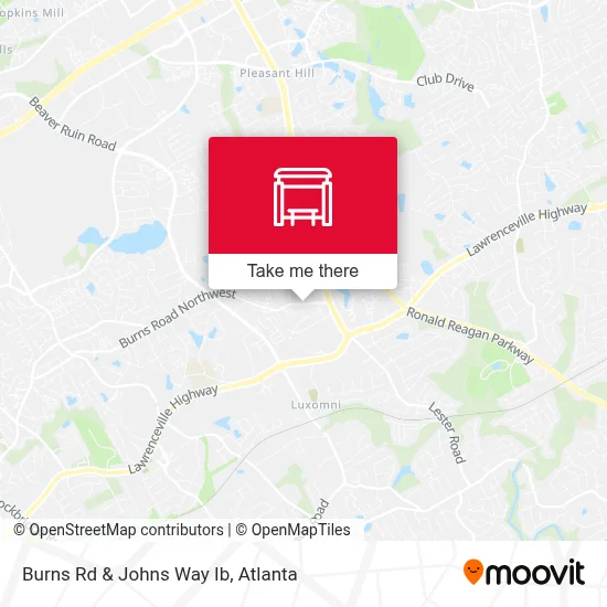 Burns Rd & Johns Way Ib map