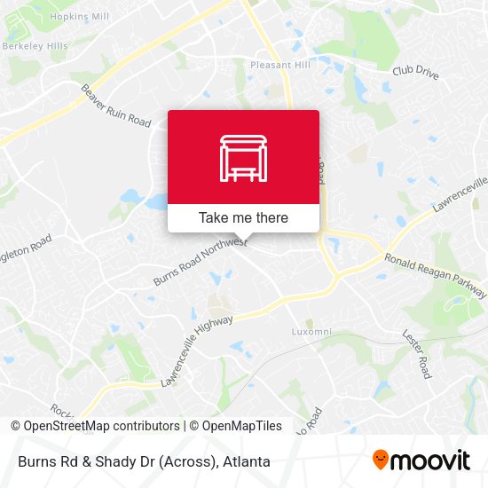 Burns Rd & Shady Dr (Across) map