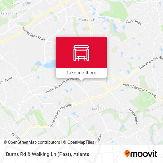 Burns Rd & Walking Ln (Past) map