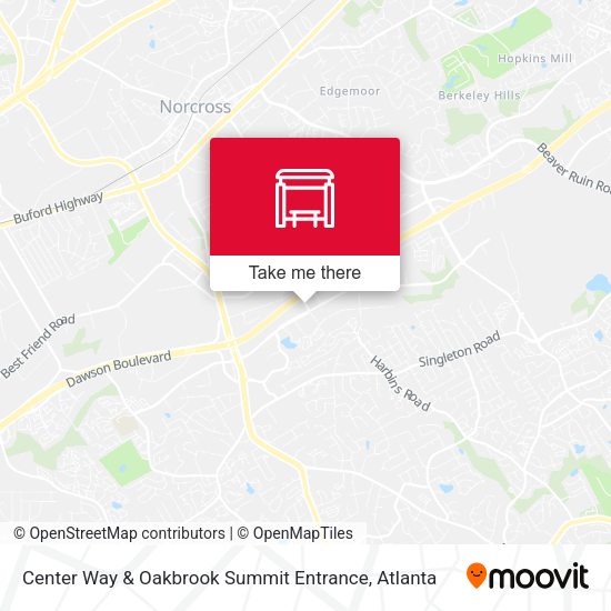 Center Way & Oakbrook Summit Entrance map