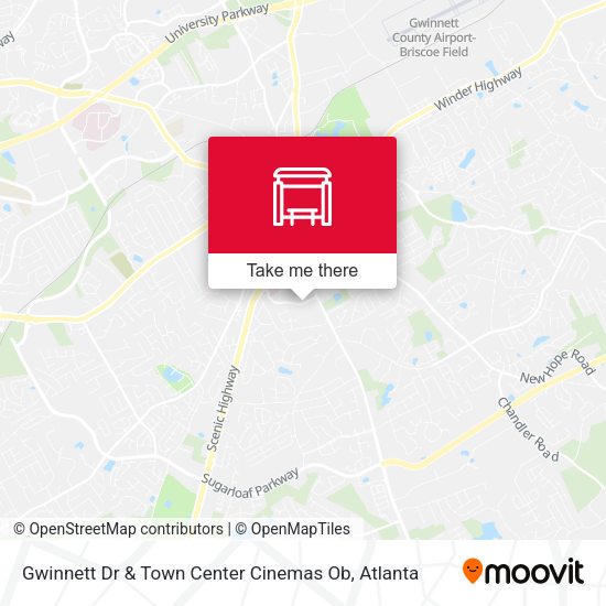Mapa de Gwinnett Dr & Town Center Cinemas Ob