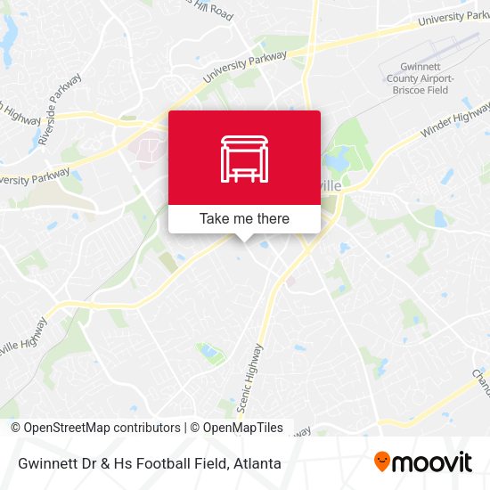Mapa de Gwinnett Dr & Hs Football Field