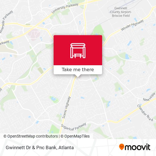 Mapa de Gwinnett Dr & Pnc Bank