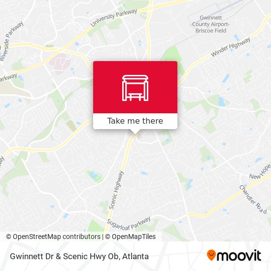 Gwinnett Dr & Scenic Hwy Ob map