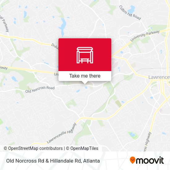 Old Norcross Rd & Hillandale Rd map