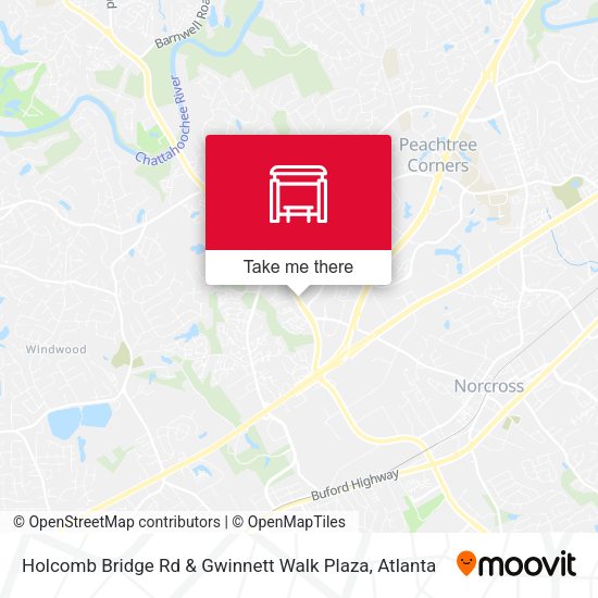 Mapa de Holcomb Bridge Rd & Gwinnett Walk Plaza