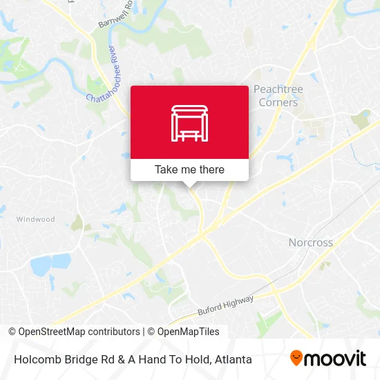 Holcomb Bridge Rd & A Hand To Hold map
