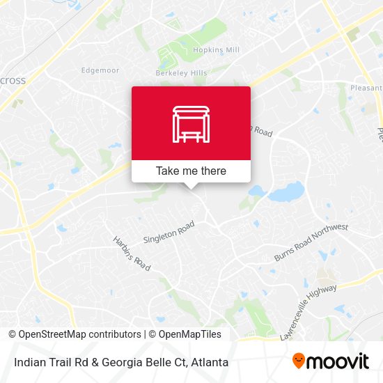 Indian Trail Rd & Georgia Belle Ct map