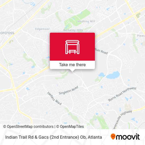Indian Trail Rd & Gacs (2nd Entrance) Ob map
