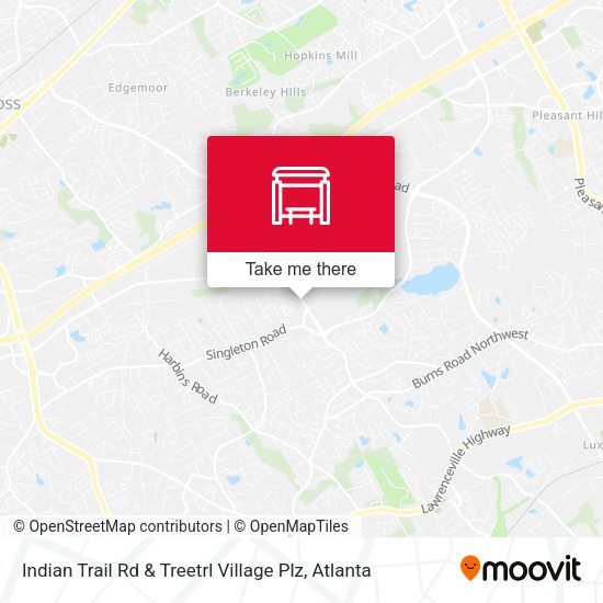 Indian Trail Rd & Treetrl Village Plz map