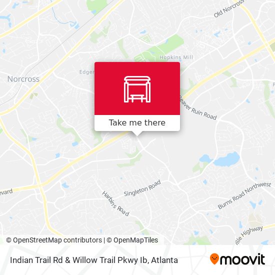 Indian Trail Rd & Willow Trail Pkwy Ib map