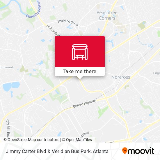 Jimmy Carter Blvd & Veridian Bus Park map