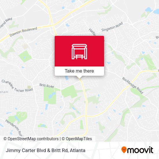 Mapa de Jimmy Carter Blvd & Britt Rd