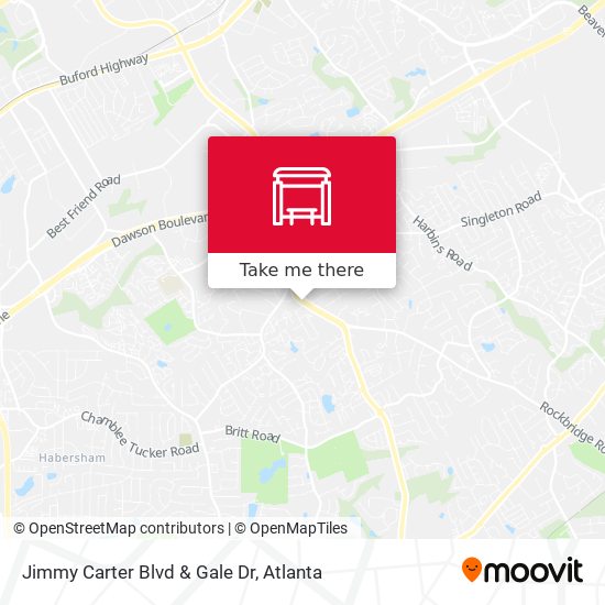 Jimmy Carter Blvd & Gale Dr map