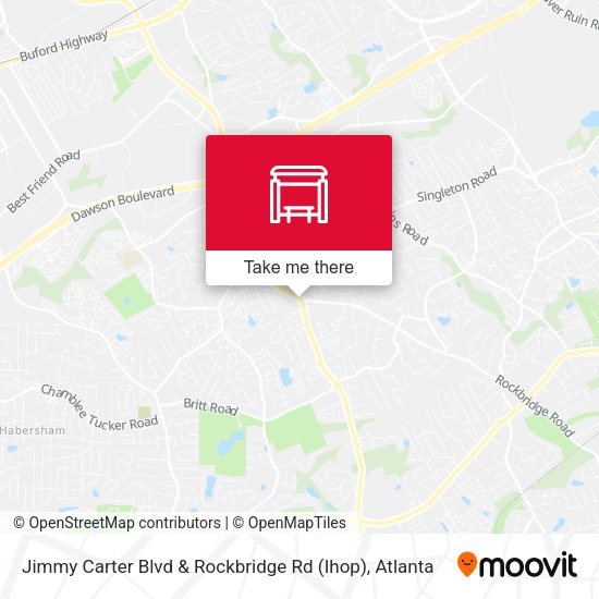 Jimmy Carter Blvd & Rockbridge Rd (Ihop) map